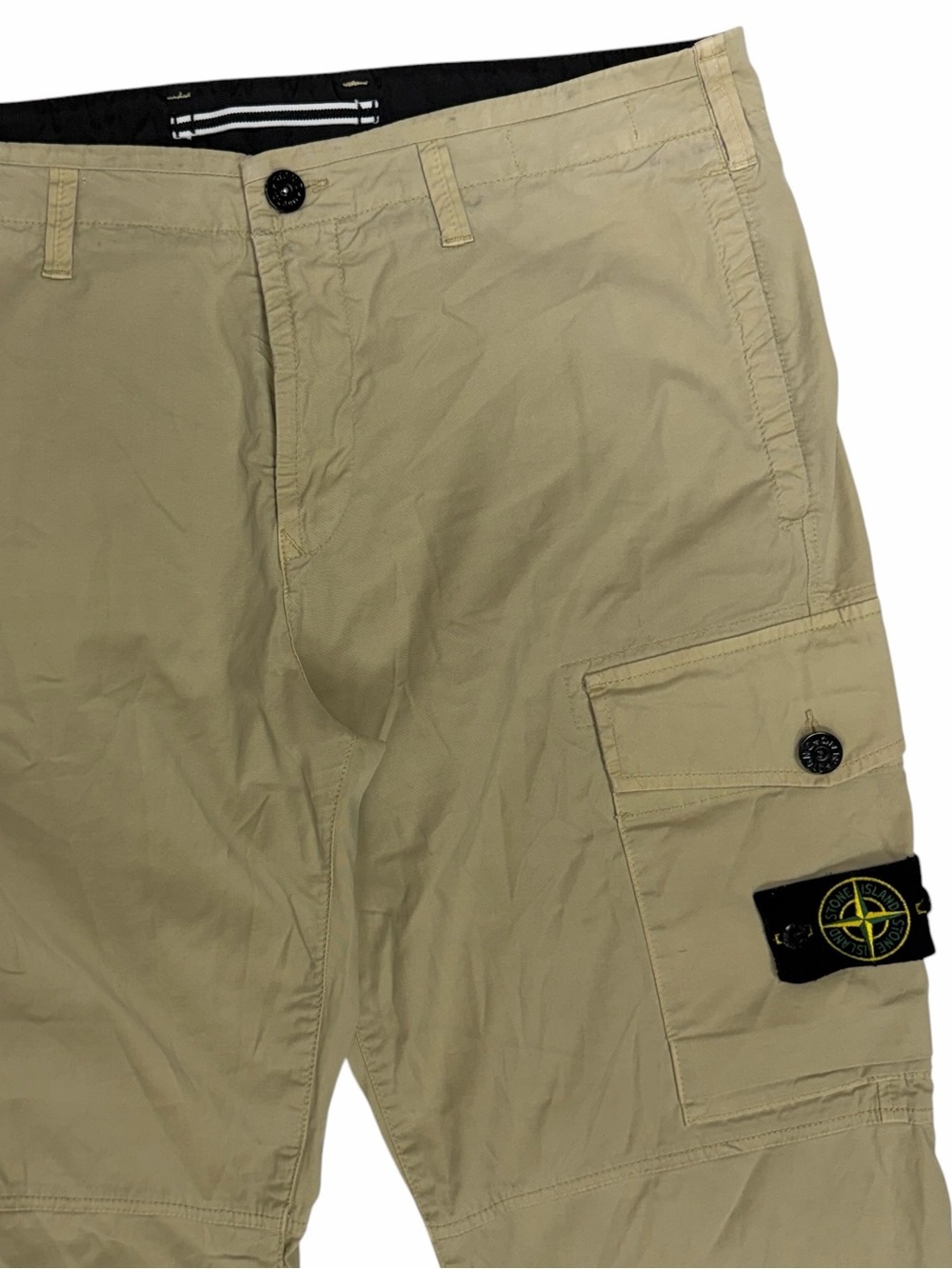 Stone Island Cargo Pants Mens 36x32 Beige Type SL Slim Tapered Utility Trouser